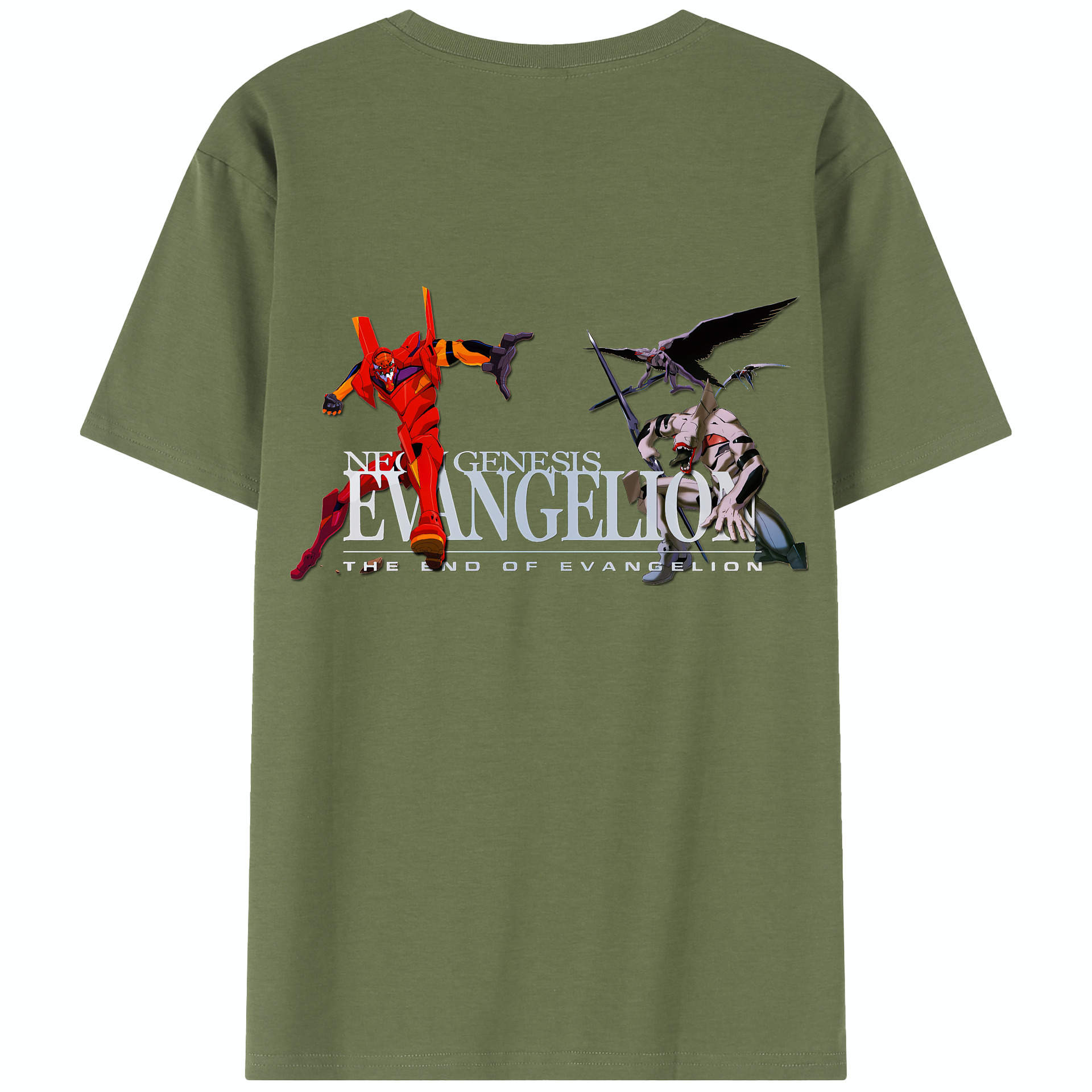 （画像用） EVA 新世紀エヴァンゲリオン 綿100％半袖Tシャツ（背面プリント）